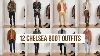 12 Ways to Style Chelsea Boots FallWinter  Outfit Ideas  Mens Fashion [upl. by Jenelle]