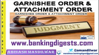 Garnishee Order amp Attachment Order  All Features and Comparative Study।गार्निशी आदेश और कुर्की आदेश [upl. by Harlan]