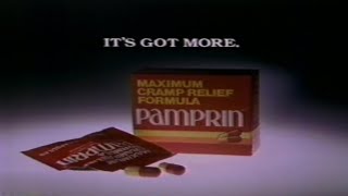 1980s  Maximum Cramp Relief Formula Pamprin Commercial [upl. by Aninay]