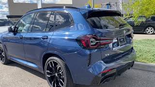 2022 BMW X3 M40i ALL NEW LCI Pythonic Blue with Cognac interior [upl. by Kristoffer]