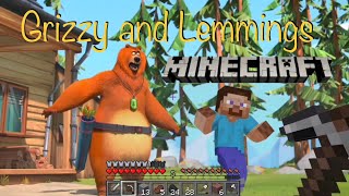 Grizzy and Lemmings  Minecraft Pt 1  E19 [upl. by Yznel283]