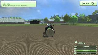 LS 2013 Mod Vorstellung  Test  German Rundballen Zange FL V3 [upl. by Ellehsyt]