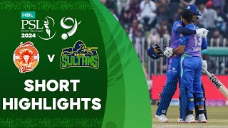 Short Highlights  Islamabad United vs Multan Sultans  Match 27  HBL PSL 9  M1Z2U [upl. by Attehcnoc859]