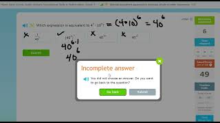 Identify equivalent expressions involving wholenumber exponents [upl. by Edette]