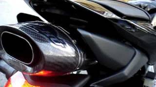 HONDA CBR 600RR 2008 COM PONTEIRA UNDERTAIL SARACHU EM FIBRA DE CARBONO [upl. by Kletter]