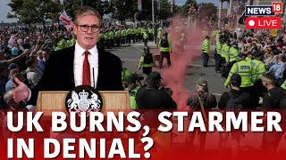 UK Protest Today Live  Keir Starmer On UK Protests  Plymouth Protests IntensifiesNews18 Live N18G [upl. by Serena]