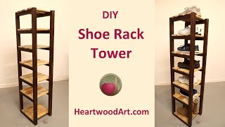 DIY Shoe Rack Tower [upl. by Eimile]