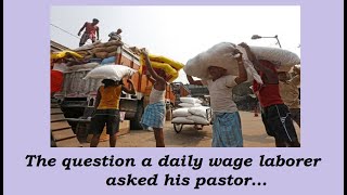 The question a daily wage laborer asked his pastor  tamilchristian [upl. by Melodee]