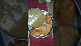 Eating Homemade Samosa Chatni praveensharmaps shorts [upl. by Tera]