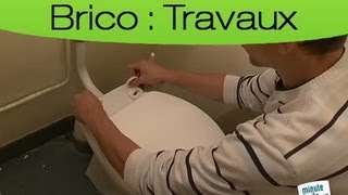 Installer labattant de la cuvette des toilettes  La technique [upl. by Kaiulani]