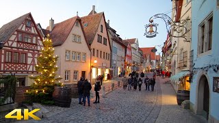 Rothenburg Ob Der Tauber The Most Wonderful Medieval Christmas Town in Germany 4K 50p [upl. by Onairot536]