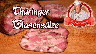 Thüringer Blasensülze selber machen  Kochwurst herstellen  Opa Jochens Rezept [upl. by Berneta]