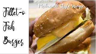 Mcdonalds style Filletofish burger recipeFish burger recipe🍔 [upl. by Rochus]