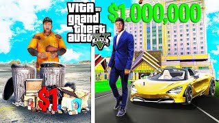 DIVENTO DA POVERO BARBONE A RICCO MILIARDARIO Vita su GTA5 Ep1 [upl. by Gloriana401]