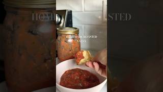 homemade roasted salsa 🍅🌶️🧅 recipe salsarecipe gardentotable gardening cooking easyrecipe [upl. by Ahsen]