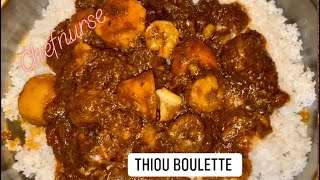 THIOU BOULETTE Senegalese Red Tomato Stew with Fish Meatballs by Chefnurse [upl. by Ikkela]