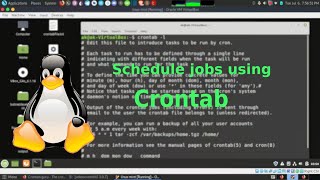 How to schedule jobs or processes in linux using crontab  crontab reboot [upl. by Roee]