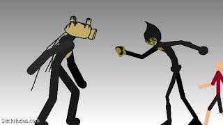 Bendy vs the projectionist stick nodes animation [upl. by Darrow]