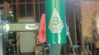 Powder Coating a Repaired Bike Frame [upl. by Virgy]