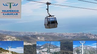 Teleférico Cablecar Benalmádena Málaga Andalusien Auffahrt  Abfahrt [upl. by Atwood]