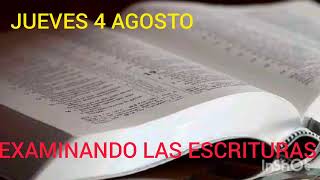 TEXTO DIARIO JUEVES 4 DE AGOSTO 2022  EXAMINANDO LAS ESCRITURAS JW [upl. by Nallid]