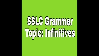 Infinitives  Finite and non finite verbs  English grammar [upl. by Ameehsat]