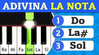 Adivina TODAS las NOTAS del Piano 🧠🎹🤔  Test de Oído Musical  Trivia de Música [upl. by Luana]