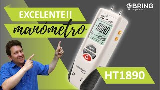 Excelente manometro de presión diferencial HTi modelo HT1890 [upl. by Akamahs]