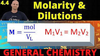 44 Molarity and Dilutions  General Chemistry [upl. by Martine180]