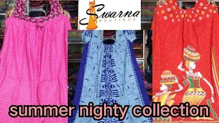 Nighty manufacturer in Uttarpara HooghlySummer collection swarnaboutique1639 [upl. by Enia]