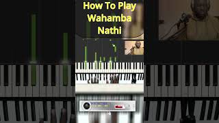 How To Play Wahamba Nathi pianotutorial [upl. by Mima300]