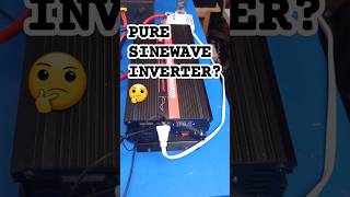 PURE SINEWAVE INVERTER OUTPUT WAVEFORM Testing shorts inverter [upl. by Elmo]