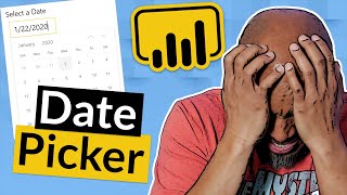 Build a DATE PICKER in Power BI Desktop [upl. by Adirem]