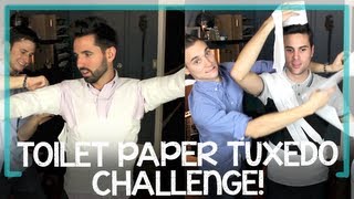 Toilet Paper Tuxedo Challenge with Mallow610 amp Lafond66 [upl. by Ylloj]