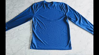 How to Fold a Mens Long Sleeve Shirt [upl. by Ahtnahc]