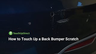 How to Touch Up a Car Back Bumper Scratch [upl. by Belak736]