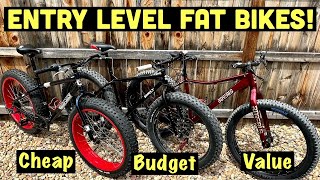 Entry Level Fat Bikes  Cheap vs Budget vs Value [upl. by Latsyrhc]