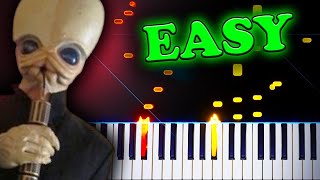 Cantina Band Star Wars IV A New Hope  Easy Piano Tutorial [upl. by Annoek]