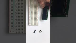 LCD and potentiometer into breadboard [upl. by Goodson]