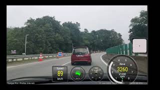 E46 M3 at Karak Highway with Torque Pro  OBDLINK Lx [upl. by Asennav]