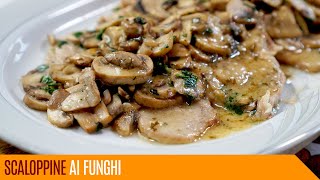 Scaloppine ai funghi ricetta facile e veloce  Le video ricette di Lara [upl. by Landy]