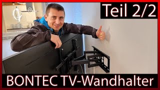 Teil 22 BONTEC TV Wandhalterung für 3280 Zoll Bildschirme bis zu 60kg  Unboxing  Test  Review [upl. by Arretal]