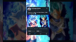 Warrior In Black Vs Goku Black  Wait For The End 🥶 shorts [upl. by Maiga978]