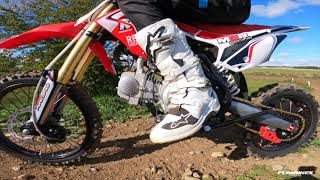 M2R RF Pit Dirt Bike With Pro Rider Demonstration Ride [upl. by Otrevogir]