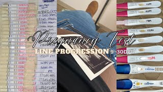 Pregnancy Test amp Ovulation Line Progression First Ultrasound pcospregnancy pregnancyjourney [upl. by Theodosia]