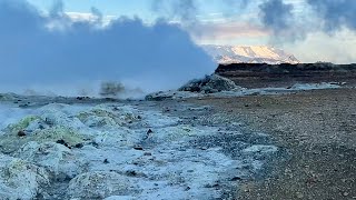 Hverir Iceland  Emitting Sulphuric Gas [upl. by Naitsyrk]