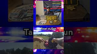 Police officer uses taser on suspect who pulled out a firearm  Code 4 Reviews police cops [upl. by Solohcin87]