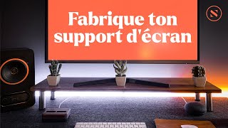 DIY Spécial télétravail  Je fabrique mon support écran dordinateur XXL [upl. by Oicam188]