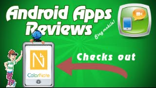 Android App Review ColorNote Notepad Notes [upl. by Ahsrat516]