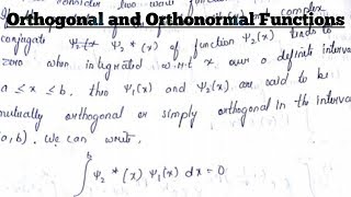 Orthogonal and Orthonormal Functions Explained in Hindi  Quantum Mechanics  Unboxing Physics [upl. by Hanforrd]